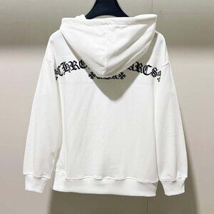Chrome Hearts Pure Cotton White Hooded Sweatshirt
